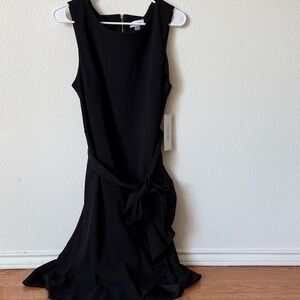 Calvin Klein Black Dress with Gold Zipper